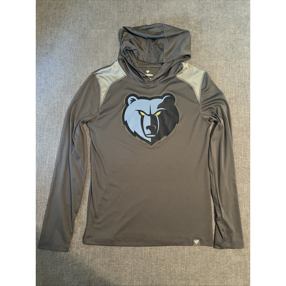 Fanatics Memphis Grizzlies Hoodie Basketball NBA Lightweight Gray Logo